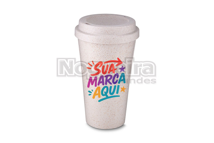 Copo Fibra de Arroz 550ml Personalizado
