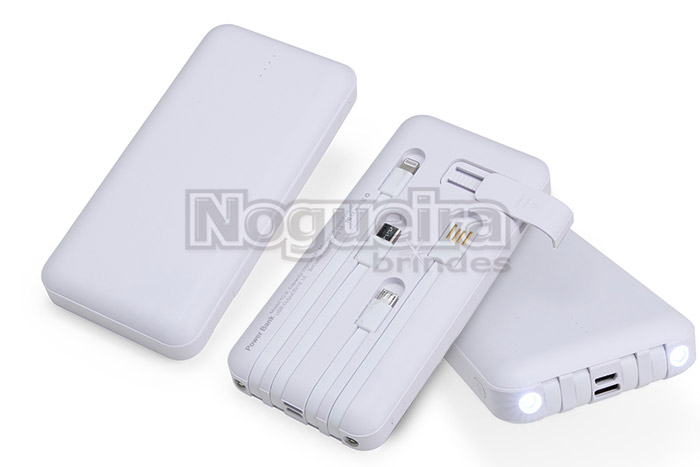 Power Bank 10.000mAh com Lanterna personalizado