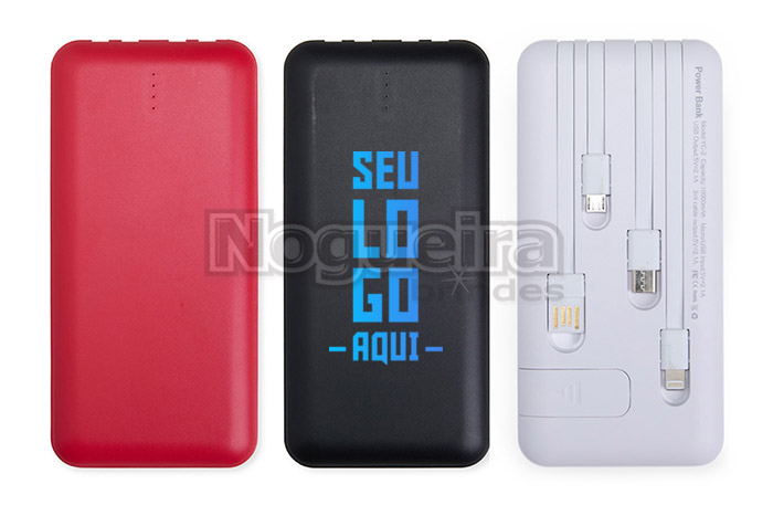 Power Bank 10.000mAh com Lanterna personalizado