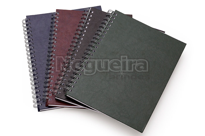 Caderno em Couro Sintético Personalizado