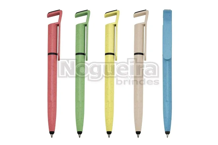 Caneta Touch com Fibra de Bambu Personalizada