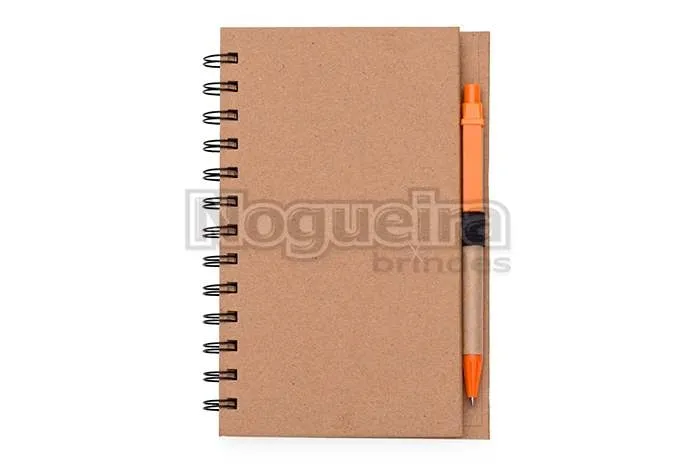 Bloco de Anotações com Caneta Ecológica