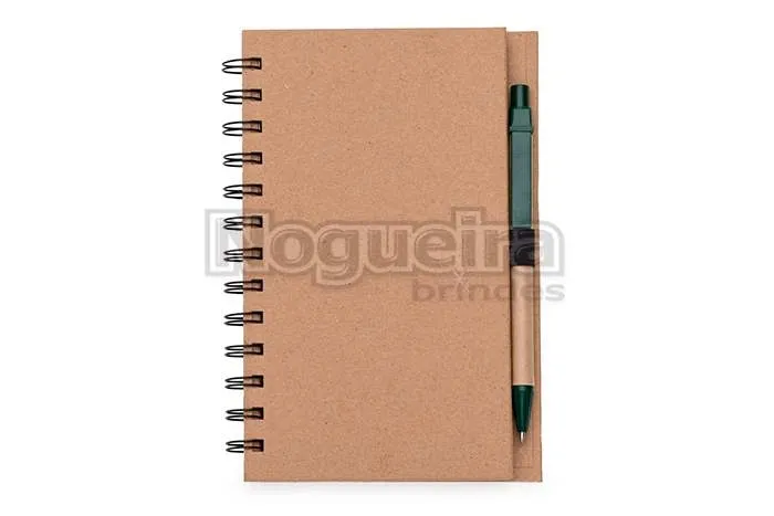 Bloco de Anotações com Caneta Ecológica
