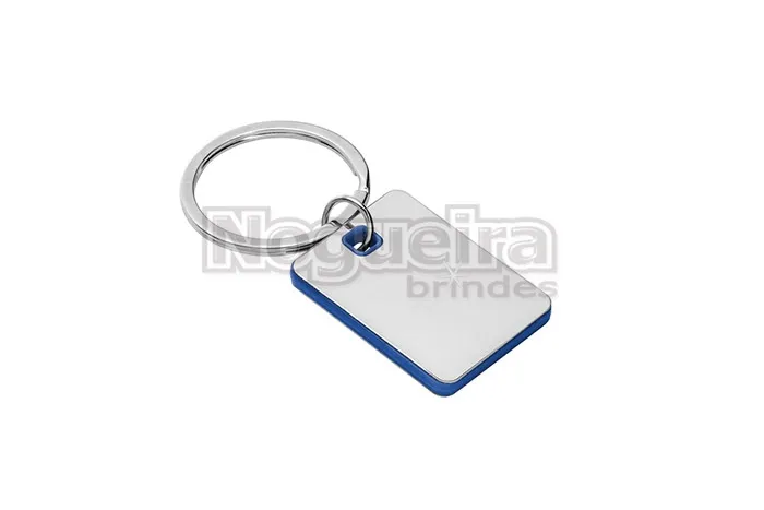 Chaveiro Metálico com Detalhe Plástico Personalizado