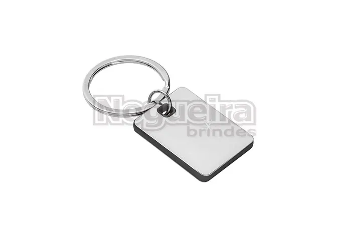 Chaveiro Metálico com Detalhe Plástico Personalizado