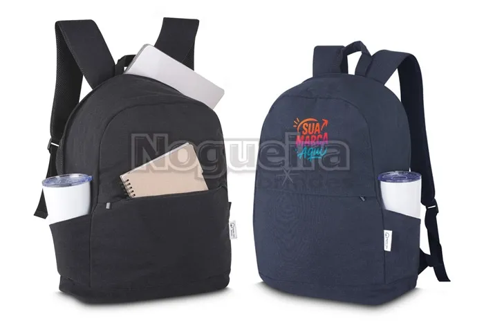 Mochila Personalizada para Notebook em Algodão Reciclado