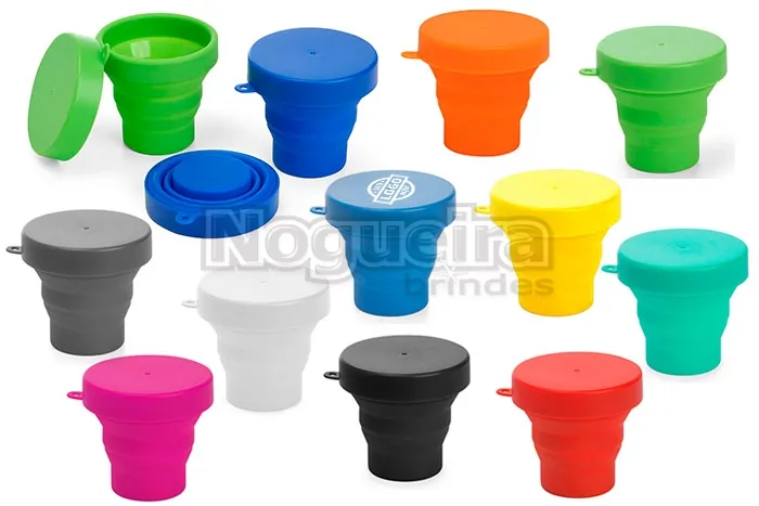 Copo Retrátil em Silicone Personalizado