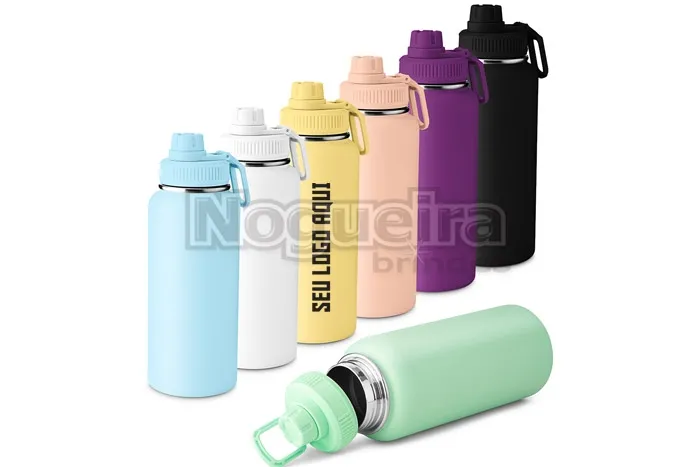 Garrafa Térmica Colorida com 960 ml Personalizada