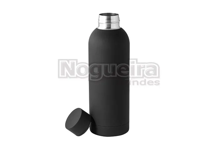 Garrafa Térmica com Acabamento Emborrachado Personalizada