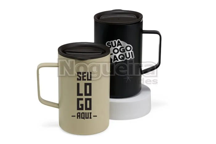 Caneca Inox Parede Dupla 350 ml Personalizada