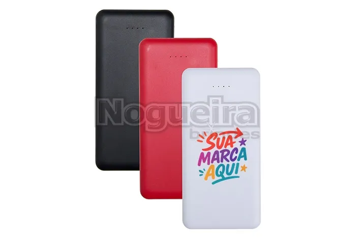 Power Bank 10.000mah com Indicador Led Personalizado