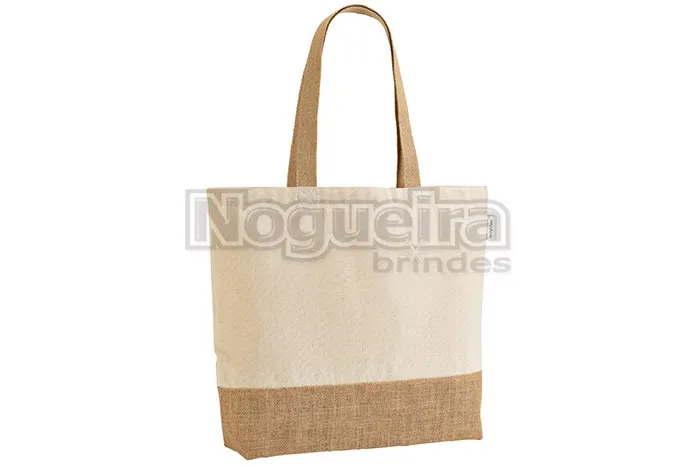 Sacola de Algodão e Juta Personalizada