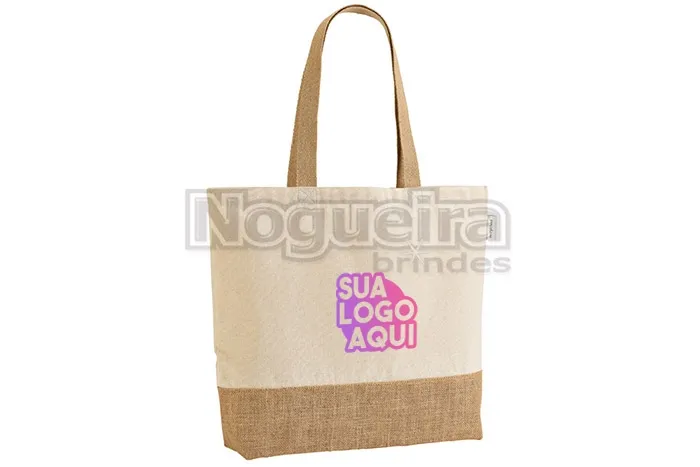 Sacola de Algodão e Juta Personalizada