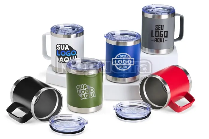 Caneca Térmica com Tampa Personalizada