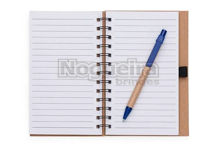 Bloco de Anotações com Caneta Ecológica